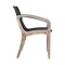 Armen Living Brighton Outdoor Patio Dining Chair in Light Eucalyptus Wood and Charcoal Rope 840254332386 - alternate 4